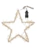 STAR Trading Dekoracyjna lampa LED "Bonfire" w kolorze białym - Ø 37 cm