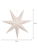 STAR Trading Papieren ster "Holly" wit - Ø 75 cm