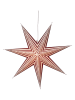 STAR Trading Papieren ster "Stripe" wit/rood - Ø 60 cm