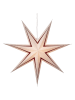 STAR Trading Papieren ster "Stripe" wit/rood - Ø 80 cm