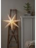 STAR Trading Papieren ster "Stripe" wit/rood - Ø 80 cm
