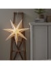 STAR Trading Papieren ster "Stripe" wit/rood - Ø 80 cm