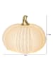 STAR Trading Led-decoratie "Pumpkin" wit/goudkleurig - (H)12 x Ø 15 cm