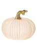 STAR Trading Dekoracja LED "Pumpkin" w kolorze złoto-białym - wys. 15 x Ø 17 cm