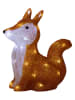 STAR Trading LED-Dekofigur "Crystalo" in Hellbraun/ Weiß - (B)28 x (H)28 cm