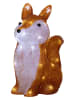STAR Trading LED-Dekofigur "Crystalo" in Hellbraun/ Weiß - (B)28 x (H)28 cm