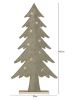STAR Trading LED-Dekobjekt "Fabbe"  in Khaki - (B)23 x (H)44,5 cm