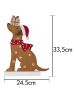 STAR Trading LED-Dekobjekt "Dogge" in Braun - (B)24,5 x (H)33,5 cm
