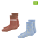 molo 2er-Set: Socken in Orange/ Hellblau
