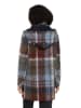 AMBER & JUNE Tussenmantel bruin/blauw