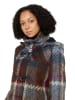 AMBER & JUNE Tussenmantel bruin/blauw