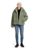 AMBER & JUNE Fleecejacke in Oliv