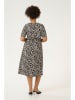 KAFFE curve Kleid "ivena" in Beige/ Braun