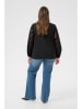 KAFFE curve Bluse "mynthia" in Schwarz