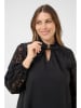KAFFE curve Bluse "mynthia" in Schwarz