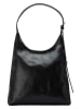 maison héritage PARIS Leder-Schultertasche "KIRAI VINTAGE" in Schwarz - (B)43 cm - (H)35 cm - (T)12 cm