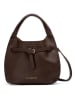 maison héritage PARIS Leren schoudertas "ZIMA GRAINE" bruin - (B)24 cm - (H)21 cm - (D)12 cm