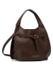 maison héritage PARIS Leren schoudertas "ZIMA GRAINE" bruin - (B)24 cm - (H)21 cm - (D)12 cm