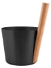 Rento Saunakübel in Schwarz - 5 l
