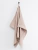 Rento Handdoek beige/wit - (L)50 x (B)70 cm