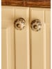 BELLA MAISON 2-delige set: kastgrepen "İzzy" crème - (H)6,5 x Ø 4 cm