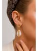 L'Atelier de Gaia Vergulde oorstekers met parels