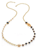 L'Atelier de Gaia Vergulde ketting met sierelementen - (L)45 cm