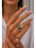 L'Atelier de Gaia Vergold. Ring mit Perle und Edelsteinen