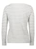BETTY & CO Longsleeve in Grau/ Weiß