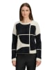 BETTY & CO Sweter w kolorze czarno-kremowym