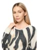 BETTY & CO Sweter w kolorze kremowo-antracytowym