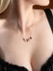 Lodie Silver Rosévergulde ketting met sierelementen