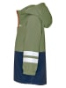 Playshoes 3in1-Regenjacke in Oliv/ Dunkelblau