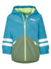 Playshoes Regenjacke in Hellblau/ Grün