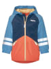Playshoes Regenjacke in Blau/ Dunkelblau/ Orange