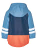 Playshoes Regenjacke in Blau/ Dunkelblau/ Orange