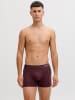 Jack & Jones 3er-Set: Boxershorts in Bordeaux/ Dunkelblau/ Schwarz
