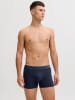 Jack & Jones 3er-Set: Boxershorts in Bordeaux/ Dunkelblau/ Schwarz