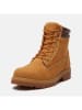 Timberland Leder-Boots in Hellbraun
