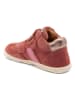 bisgaard Skórzane buty barefoot "Ashton" w kolorze czerwonym