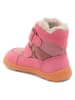 bisgaard Skórzane botki w kolorze różowym