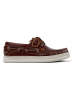 Camper Leder-Bootsschuhe in Dunkelbraun