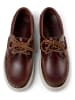 Camper Leder-Bootsschuhe in Dunkelbraun