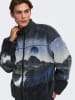 ONLY & SONS Fleece vest "Adam" blauw/antraciet