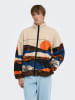 ONLY & SONS Fleece vest "Adam" beige/blauw