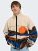 ONLY & SONS Fleece vest "Adam" beige/blauw