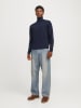 Jack & Jones Wollrollkragenpullover in Dunkelblau