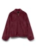 Vero Moda Teddyjacke in Bordeaux