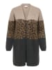 ONLY Carmakoma Cardigan in Anthrazit/ Braun/ Beige