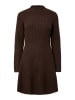 YAS Strickkleid in Dunkelbraun